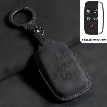 Imagem de Land Rover Jaguar Camurça Capa Para Chave De Carro Para Range Rover Ev