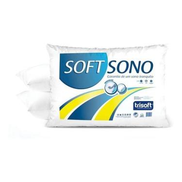 Imagem de Travesseiro Adulto Softsono Fibras Siliconizadas 50 x 70 cm Trisoft