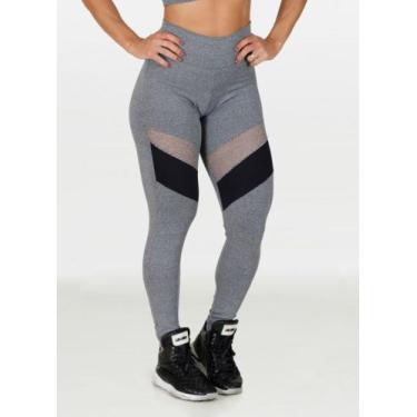 Imagem de Calça Legging Fitness Moda Academia Suplex Ginástica Lyris Estilo Semp