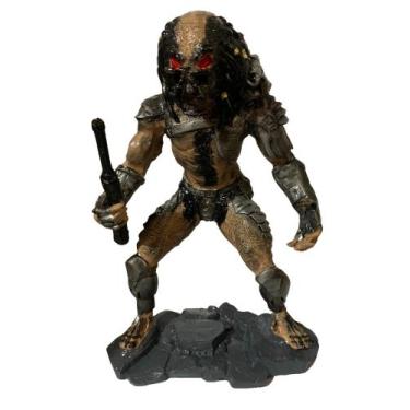 Imagem de Boneco Predador Action Figure 30cm Colecionável Estátua em Resina Mini