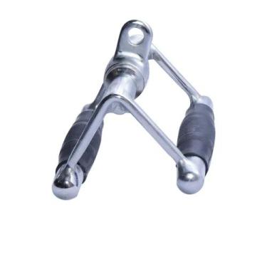 Imagem de Puxador triangulo emborrachado para exercícios de musculação - rae fit