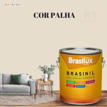 Imagem de Tinta Parede Bege Acrílica Brasinil  3,2l - BRASILUX , PALHA