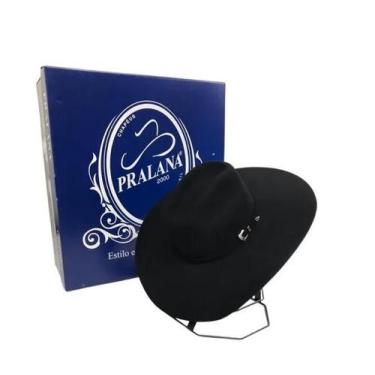 Imagem de Chapéu Pralana Cross Horse Aba 12 Preto Tamanho P