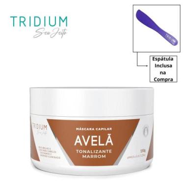 Imagem de Máscara Capilar Tonalizante Avelã Marrom Tratamento Tridium 150g - Tri