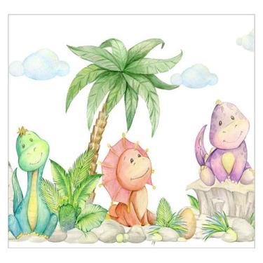 Imagem de Papel de Parede Adesivo Infantil Dinossauros Quarto Menino Menina - 62