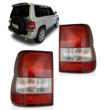 Imagem de Par lanterna traseira pajero tr4 bicolor 02 03 04 05 06 depo