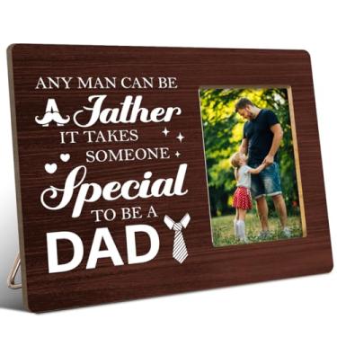 Imagem de JANLAN Porta-retrato de pai, presente de aniversário, Natal, Dia dos Pais, It Takes Someone Special to Be a Dad Photo Frame, serve para fotos de 10 x 15 cm