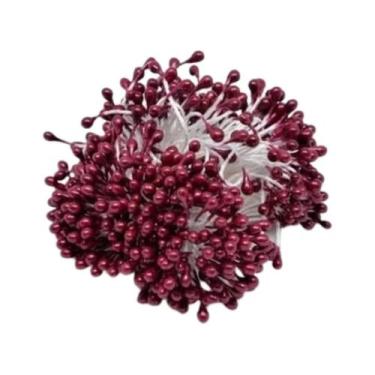 Imagem de Pistilo Para Artesanato Flor Vinho 6Cm Com 100 Unidades - Lns