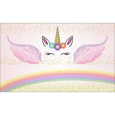 Imagem de Painel de Tecido Sublimado Unicórnio Estrela - Fabrika de Festa, 300x1