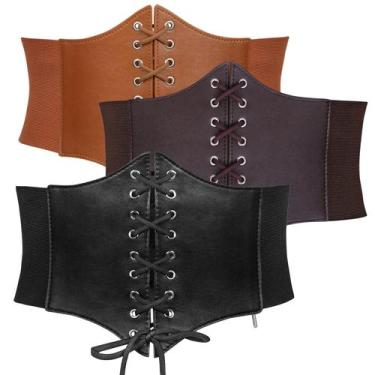 Imagem de Cinto de cintura JASGOOD, espartilho elástico com cadarço para mulhere