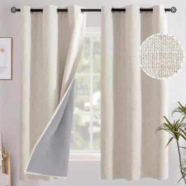 Imagem de Cortinas Blackout YoungStex Linen 160 x 160 cm, quarto preto