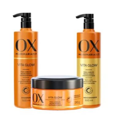 Imagem de Kit OX Mari Maria Vita Glow Shampoo 500ml +Condicionador 500ml e Mascara de Tratamento