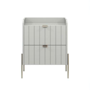 Imagem de mesa de cabeceira madeira mdf estilo industrial moriah 45cm - Aprire M