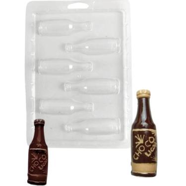 Imagem de 10 Forma Simples Bombom Garrafinha Decorativo Licor Molde - San Felipo