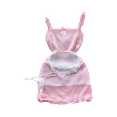 Imagem de Macacão Feminino Sem Mangas, Slim, Costas Descobertas, Saia Mini Pliss