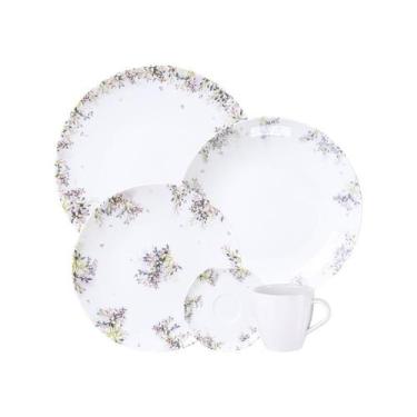 Imagem de Aparelho de Jantar Tramontina Fogli em Porcelana Decorada 20 Peças