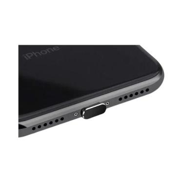 Imagem de Protetor De Porta Lightning Anti Poeira Metálico Para iPhone 14 13 12 