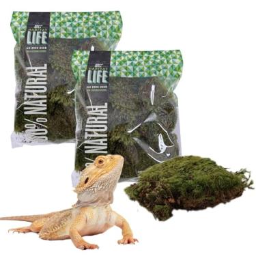 Imagem de Quality Growers The Habitat Life - Musgo de humor natural - para terrários de répteis, anfíbios e invertebrados - retenção de umidade - controle de umidade - roupa de cama macia - sem corantes e