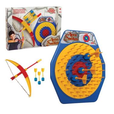 Imagem de Jogo Acerte o Alvo Infantil Elka com Arco e 4 Dardos para Brincar e Tr