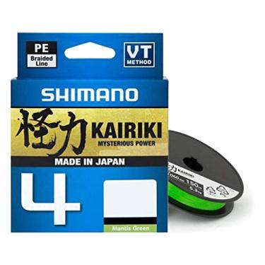 Imagem de SHIMANO, LINHA DE PESCA MULTIFILAMENTO SHIMANO KAIRIKI 4X LD M54TE 15LB - 6,8KG - 0.160MM - 150M - VERDE