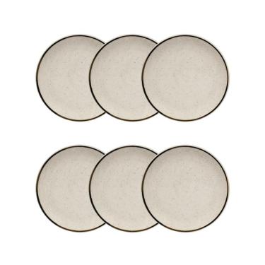 Imagem de Conjunto 6 Pratos De Sobremesa 18,5cm Brisa Cerâmica Oxford