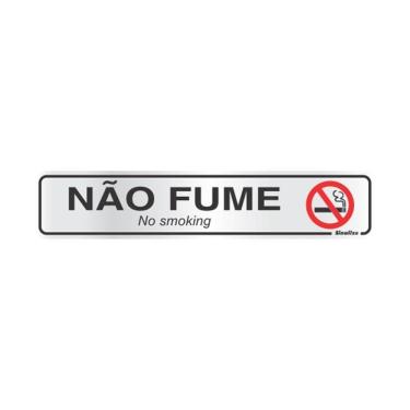Imagem de Placa de alumínio não fume 100AR Sinalize