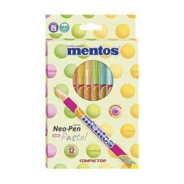Imagem de Caneta hidrográfica Neo Pen Mentos com 12 unidades Compactor