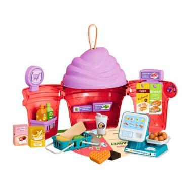 Imagem de Maleta de brinquedo 3 em 1 infantil presente para menina 23 peças port