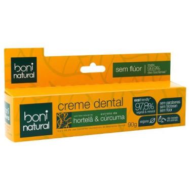 Imagem de Creme Dental de Hortelã e Cúrcuma Boni Natural - 90g