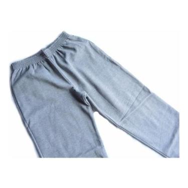 Imagem de Calca De Moletom Flanelado Malwee Masculina Com Punho 6670, Cinza, Cla