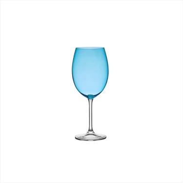 Imagem de Taça de Cristal para Vinho Bordeaux Gastro Azul Claro 580 ml 6 Peças Bohemia