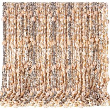 Imagem de Collar Ecation Hawaii con Conchas Luau Leis 48 piezas 90 cm Blanco