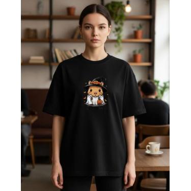 Imagem de Camiseta Capivara Hallowen Blusa Tshirt Malha 100% Algodão - Genérica,
