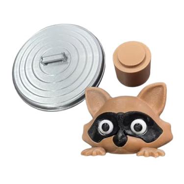 Imagem de Ｂｅｓｇａ Suporte de papel higiênico em formato de guaxinim, armazenamento de rolos de papel, organização decorativa, presente, dispensador de papel higiênico, Marrom