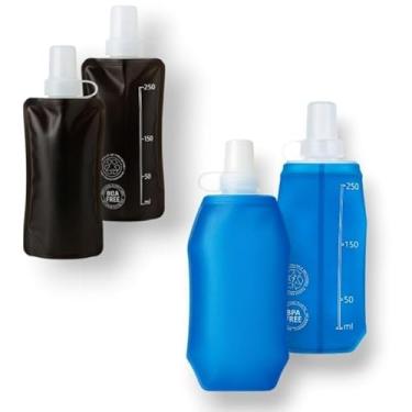 Imagem de Garrafa de Água Corrida Silicone Sem Gosto Sem Cheiro(Kit 2 unidades)