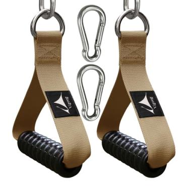 Imagem de Vigoog Acessório de alça de treino resistente - para máquina de cabos, sistema de polia e faixas de resistência - Aderência de exercício confortável antiderrapante para academia, equipamentos de