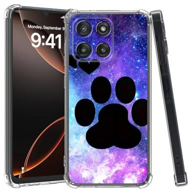 Imagem de Capa transparente para Motorola Moto G Stylus 5G 2025 de 6,7 polegadas, fina, transparente, antiamarelamento, antiderrapante, à prova de choque, proteção de grau militar para Moto G Stylus 5G 2025