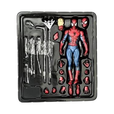 Imagem de Figura De Ação Do Homem-Aranha Mafex 075 Versão Símbiotica Em PVC, Mod