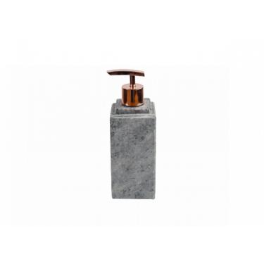 Imagem de Porta Sabonete Líquido Dispenser em Pedra Sabão Rosê 22x7cm