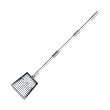 Imagem de IEUDNS Pá para areia de gato e cocô de galinha com cabo longo e removível, peneira para fezes de animais de estimação, para uso doméstico em animais.