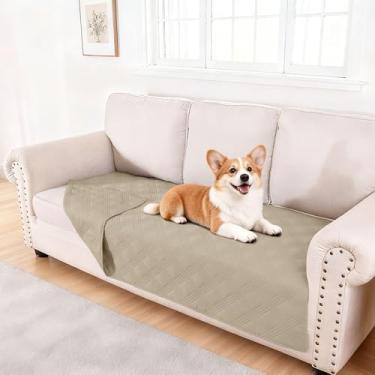 Imagem de hyha Cobertor impermeável para cães, cobertor de cama reversível para animais de estimação, capa de sofá macia para cães, lavável, à prova d'água, capas para sofá e filhotes e gatos, protetor de