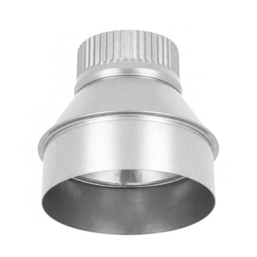 Imagem de ZOWZEA Redutor de duto de 12,7 cm a 7,6 cm redutor de duto de ar aumentador de adaptador de duto de ar ou redutor de tubo de metal redondo para sistemas de ventilação de banheiro e cozinha