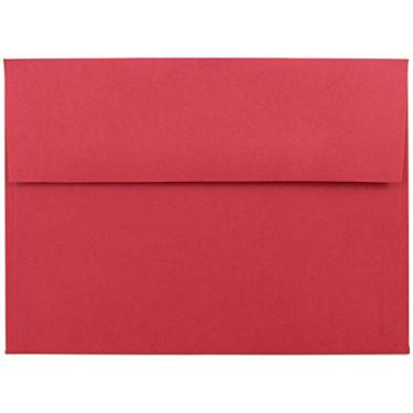 Imagem de JAM PAPER Envelopes de convite coloridos A7 – 13 x 19 cm – Vermelho reciclado – atacado 500/caixa