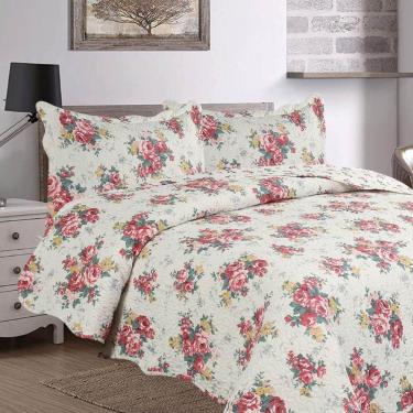 Imagem de Kit Cobre Leito Casal + 2 Porta-travesseiros Patchwork Veneza 3