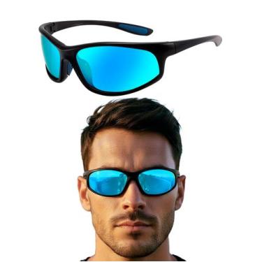 Imagem de Óculos De Sol Polarizado Esportivo Masculino Feminino Bike Ciclismo Pe