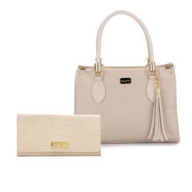 Imagem de Bolsa feminina media transversal com carteira Duarts Lançamento lindas