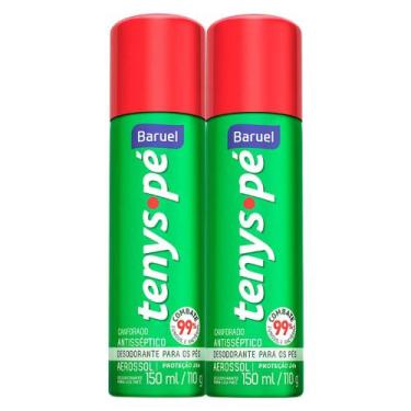 Imagem de Kit 2 Tenys Pé Baruel Aerosol Canforado 150ml