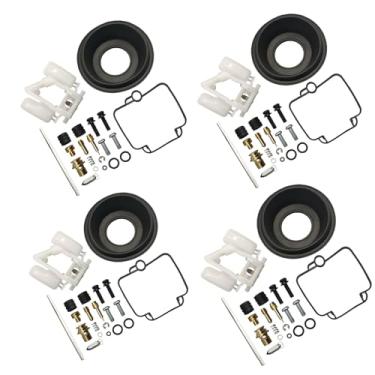 Imagem de 4 conjuntos de kit de reconstrução de juntas de carburador e flutuador para Suzuki Gsx600f Gsx600 Katana 1990-1996