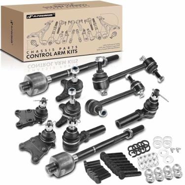 Imagem de A-Premium Kit De Suspensão Dianteira Com 10 Peças, Junta Esférica Superior E Inferior, Extremidade Interna Externa Da Barra Direção, Estabilizadora, Compatível Chevrolet Colorado 2004-2006, Gmc Cany