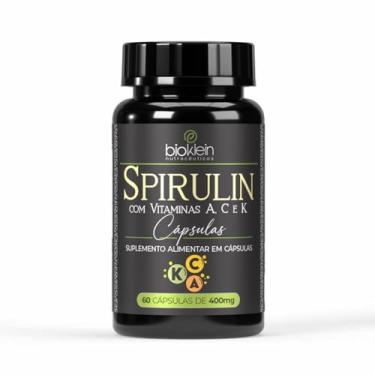 Imagem de Spirulin com Vitaminas A, C e K - 60 Cápsulas - Bioklein